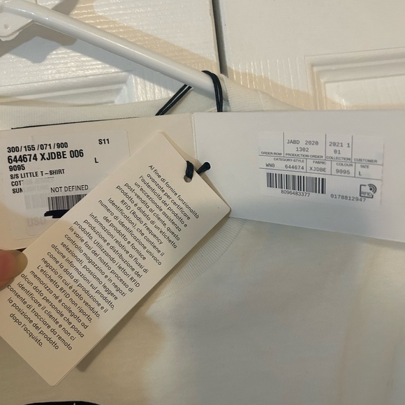 NWT AUTH GUCCI X DISNEY DONALD DUCK WHITE T-SHIRT SIZE L - Picture 7 of 9